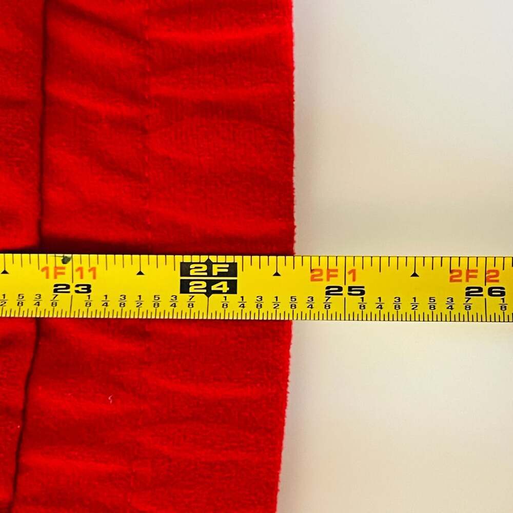 Vintage Red Bomber Jacket with Mock Neck