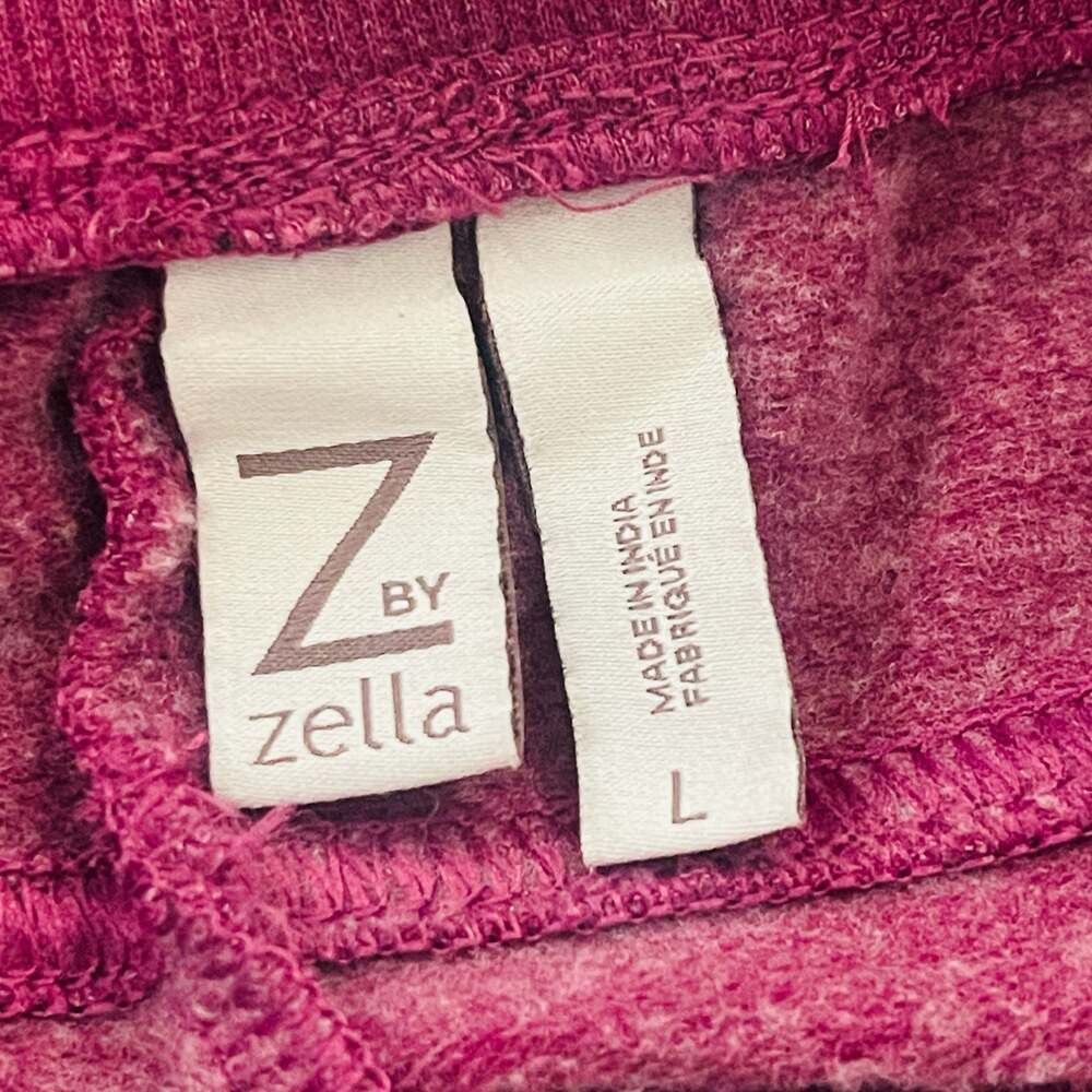 2 Pairs Z by Zella Women's Burgundy Fleece-Lined Jogger Sweatpants