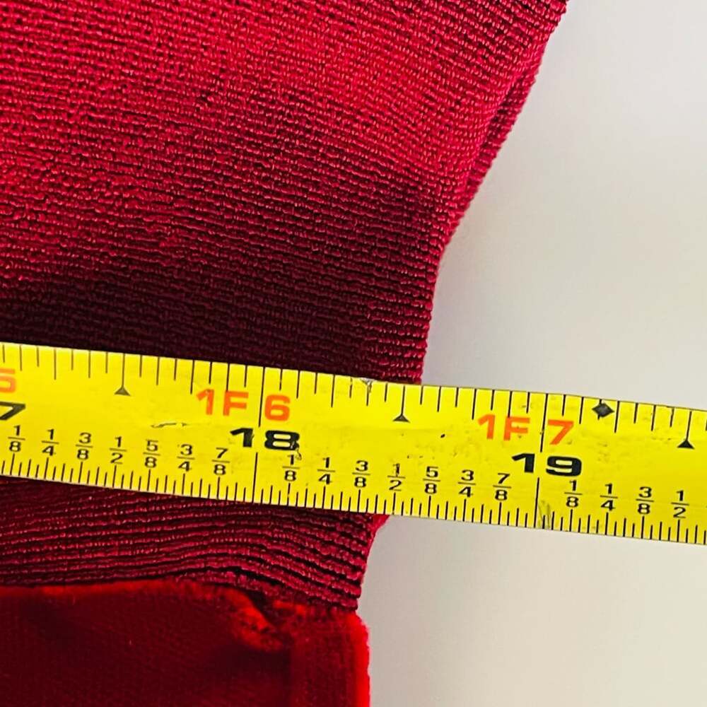 Vintage Calvin Klein Red Velvet Cropped Bomber Jacket