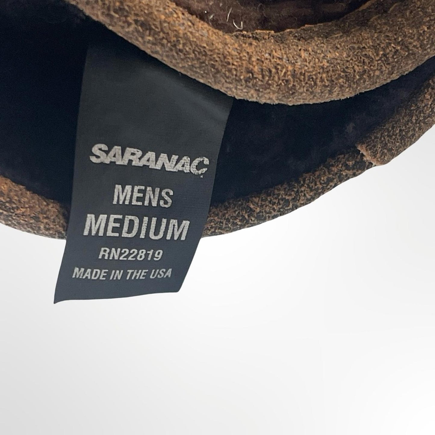 SARANIC Cozy Brown Sherpa Gloves in Medium