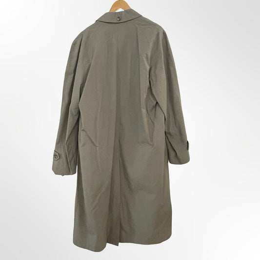 TownCraft Olive Green Long Trench Coat 42 X-Tall