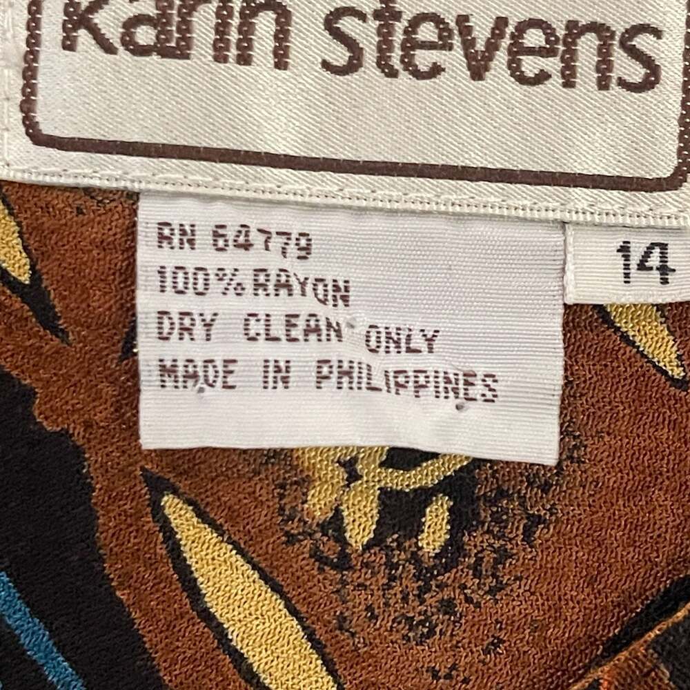Vintage Karin Stevens 2-Piece Sleeveless Maxi Dress and Short Sleeve Topper Set