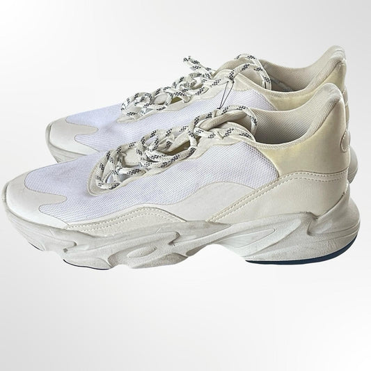 H&M White & Cream Chunky Knit Sneakers in size 41