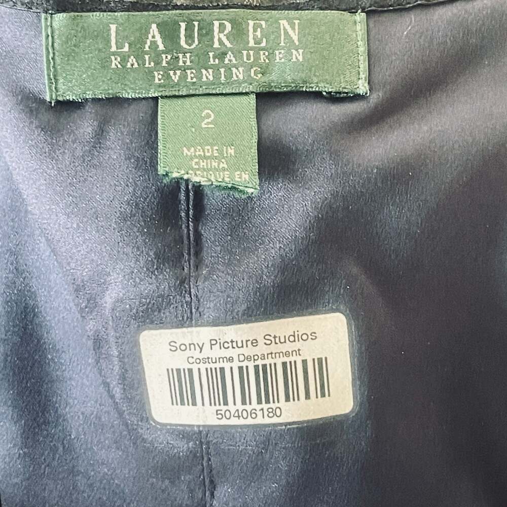 Lauren Ralph Lauren Evening Strapless Navy Blue Maxi Gown