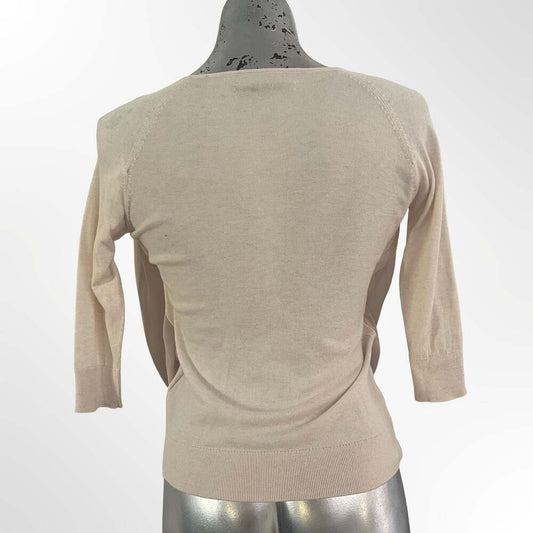 AllSaints Taybar Sheer Cowl Neck Sweater
