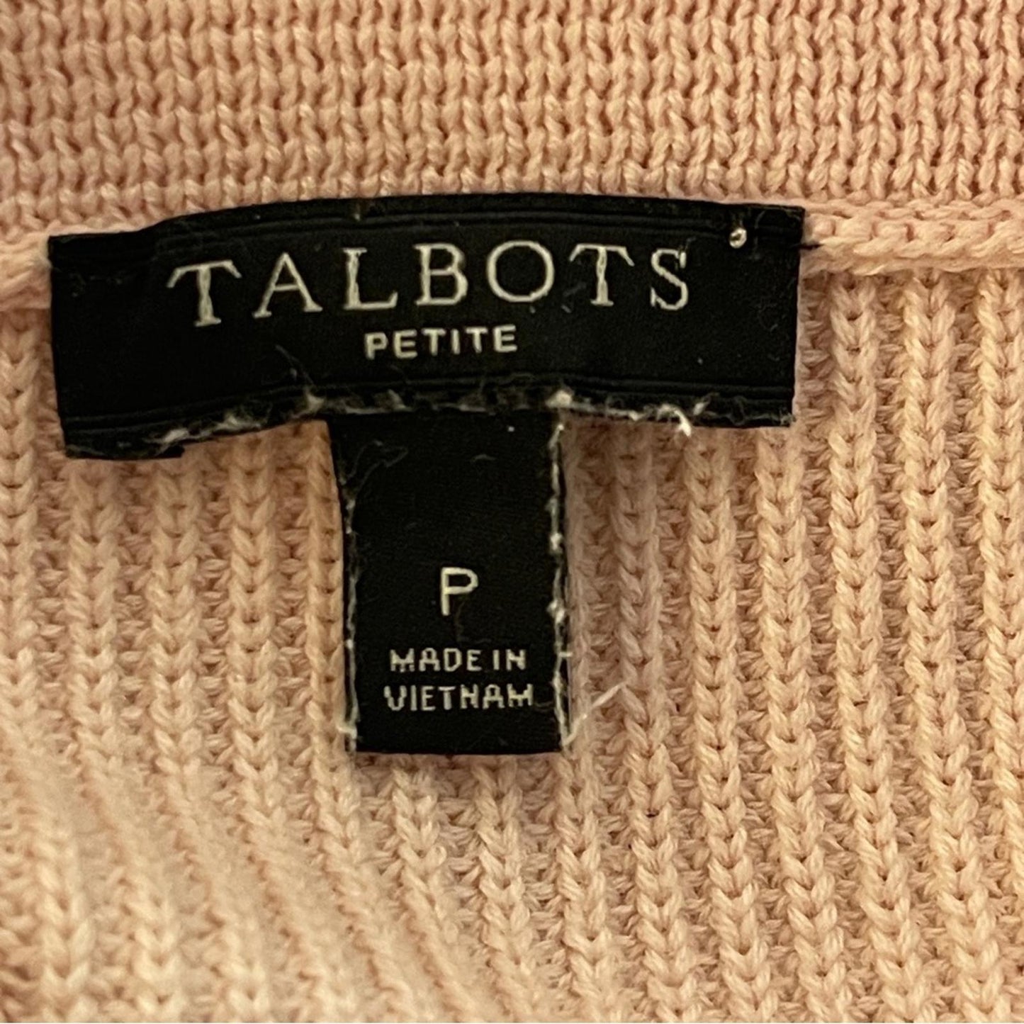 Talbots Women's Cowl Neck Sweater - Light Pink