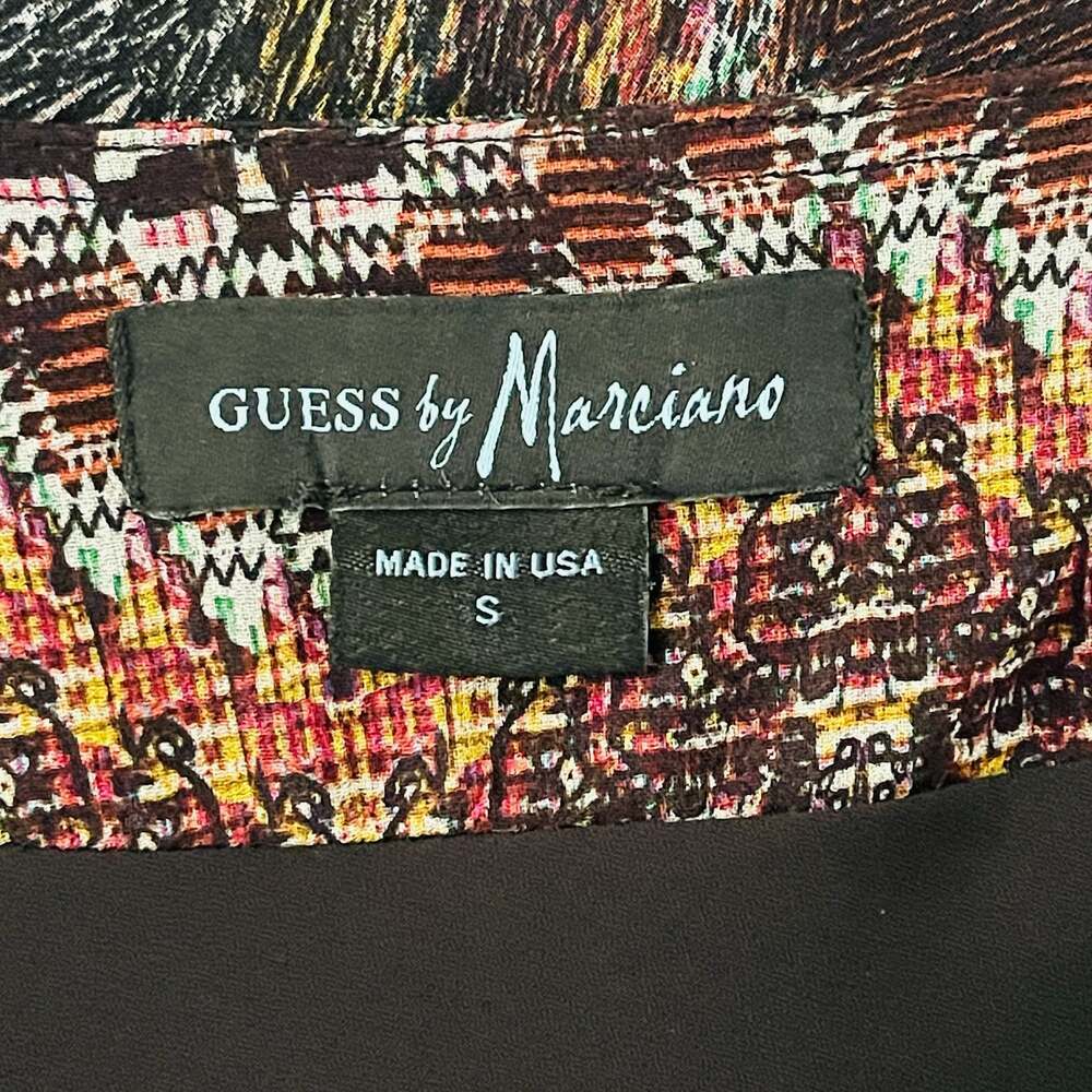 Guess by Marciano V-Neck Long Sleeve Chevron Pattern Mini Dress Size S
