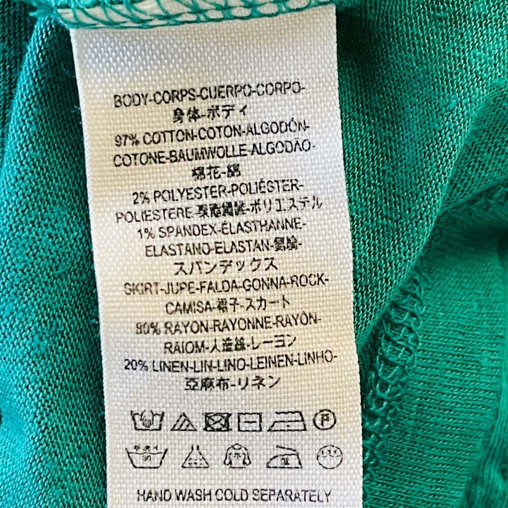 Free People Right on Time Green Sleeveless Tiered Tunic Tank Top Size L