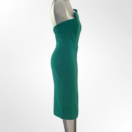 Aida Elegant Green Strapless Dress