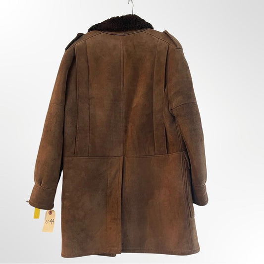 Texas Tanning Men's Brown Genuine Shearling Coat size 36