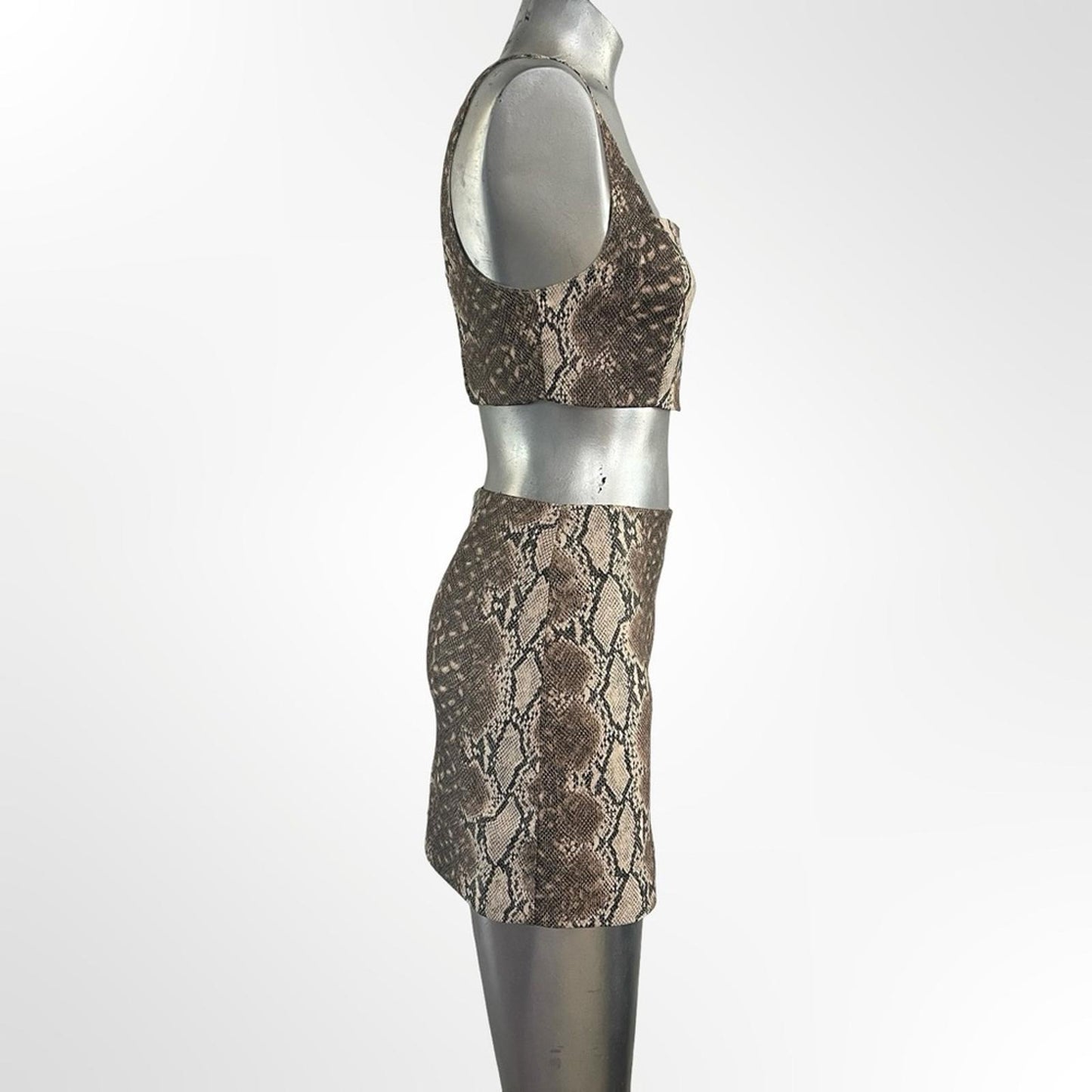 Cute Forever 21 Brown Snake Print Set in size S