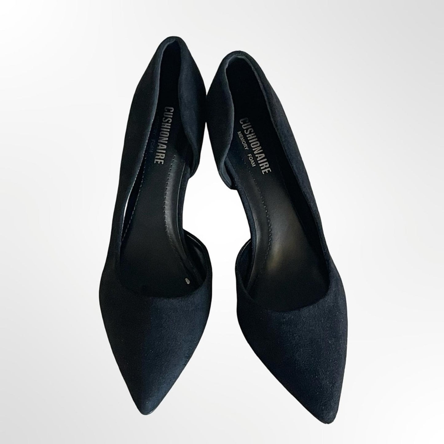 Cushionaire Classic Black Pointed Toe Pumps - Women size 8.5