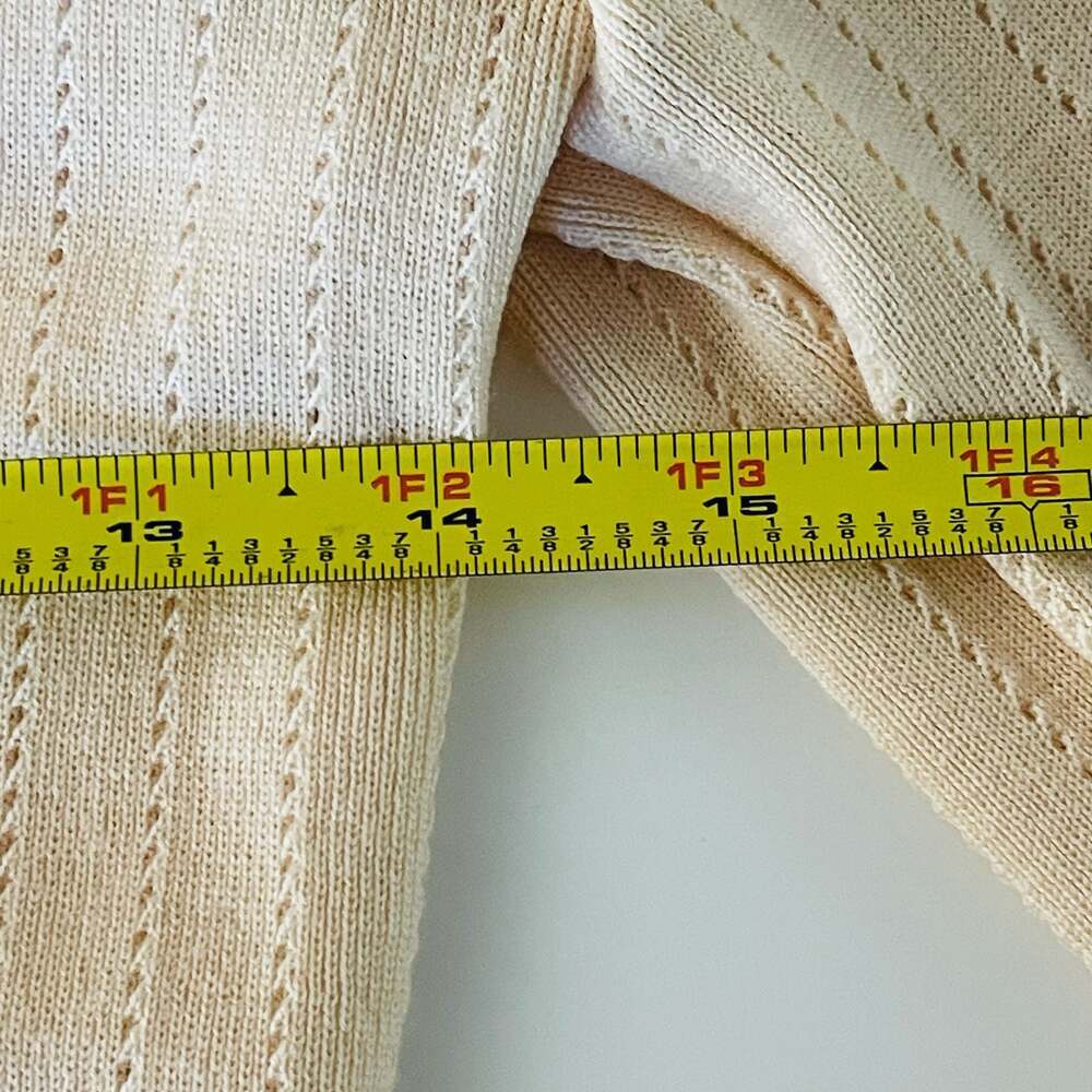 Womens Peach Ribbed Knit V-Neck Button Down Cardigan Sweater