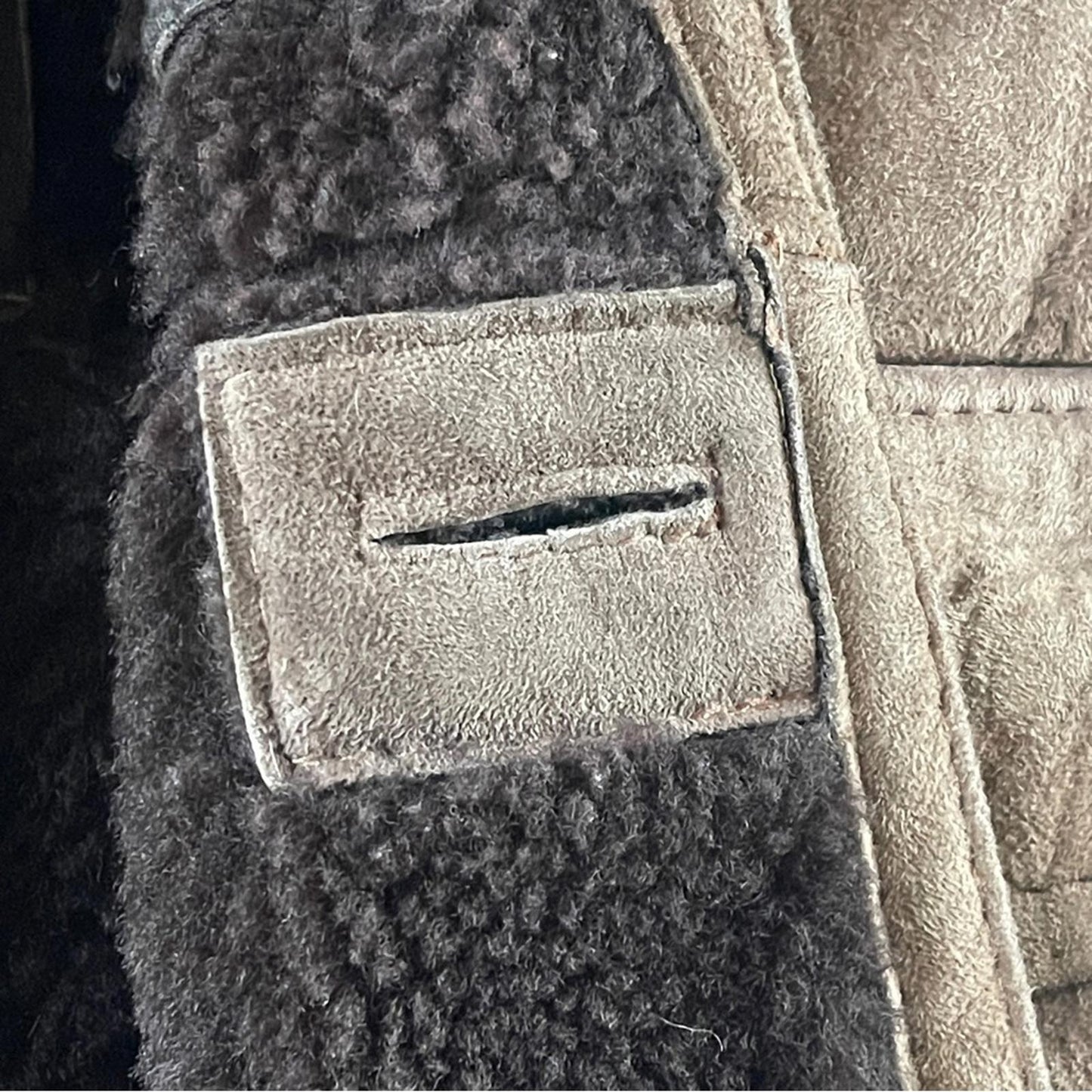 Texas Tanning Men's Brown Genuine Shearling Coat size 36