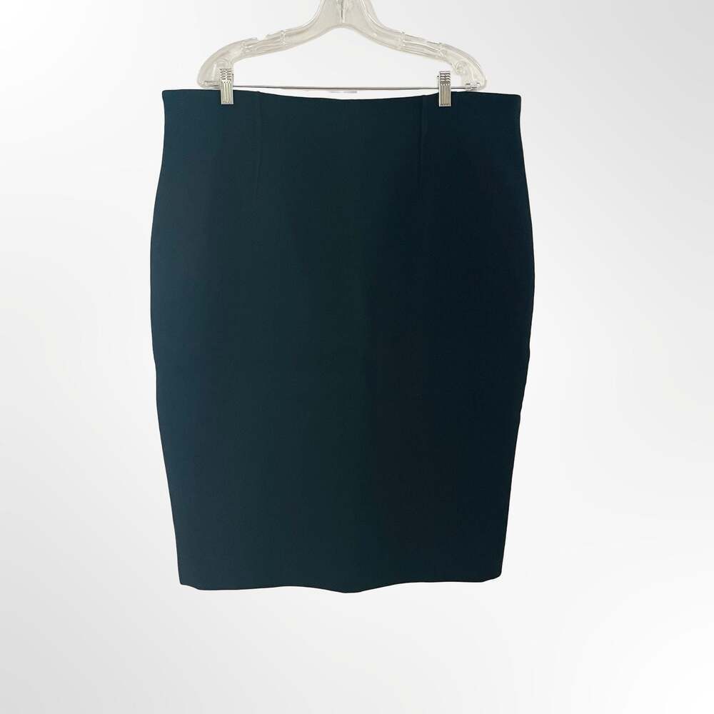 Lafayette 148 New York Women's Black Wool Pencil Skirt, Size 18