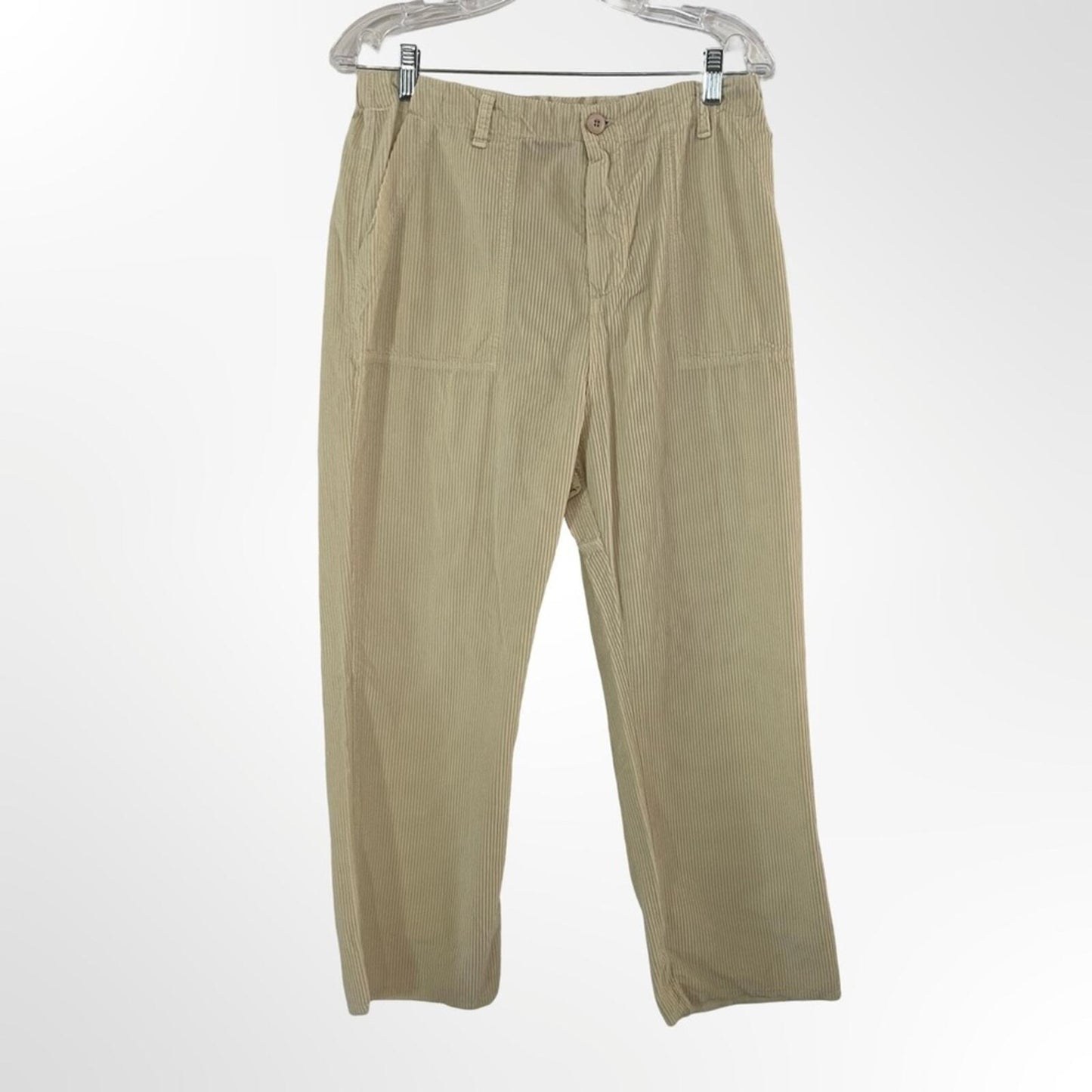 100% cotton Casual Tan Pants - Lightweight Relaxed Fit