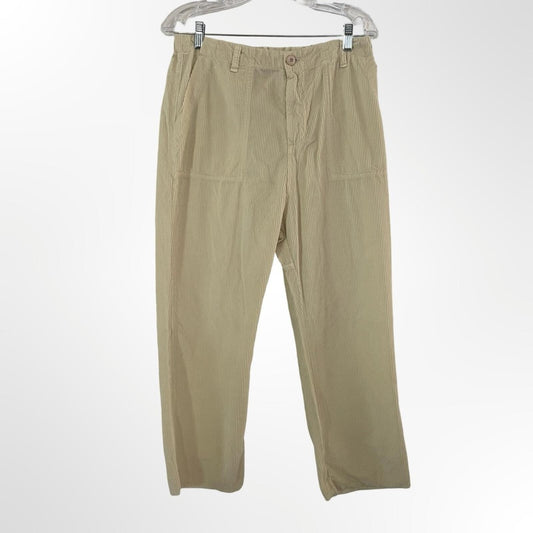 100% cotton Casual Tan Pants - Lightweight Relaxed Fit