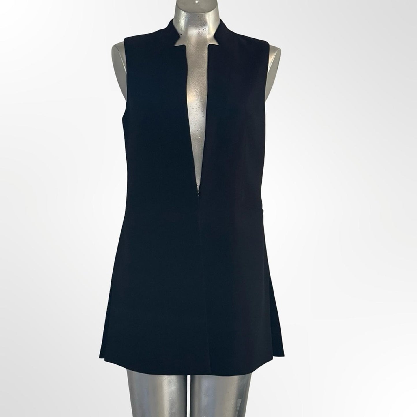 DKNY Black Business Vest Suit with Gold Accent - NWOT