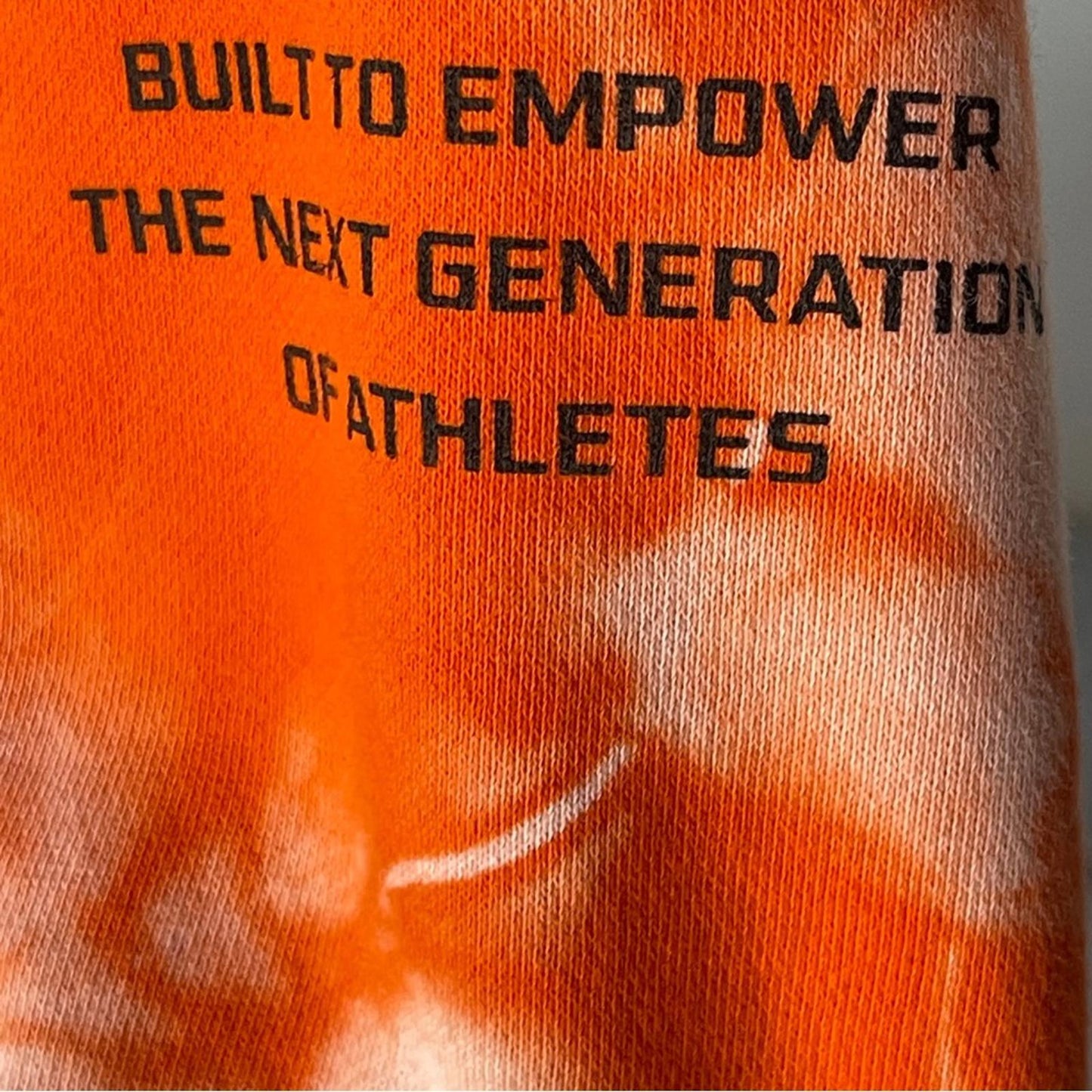 Overtime Women's Orange Tie-Dye Hoodie - thick - Medium