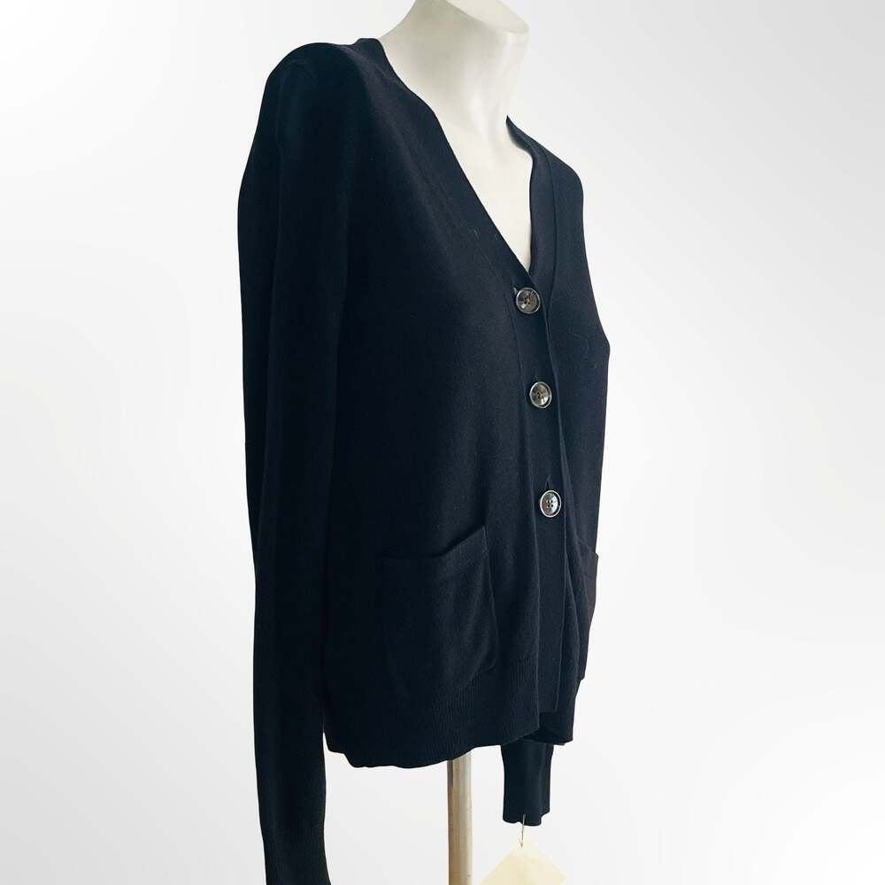 J.Crew V-neck cardigan sweater in extra-soft yarn, black