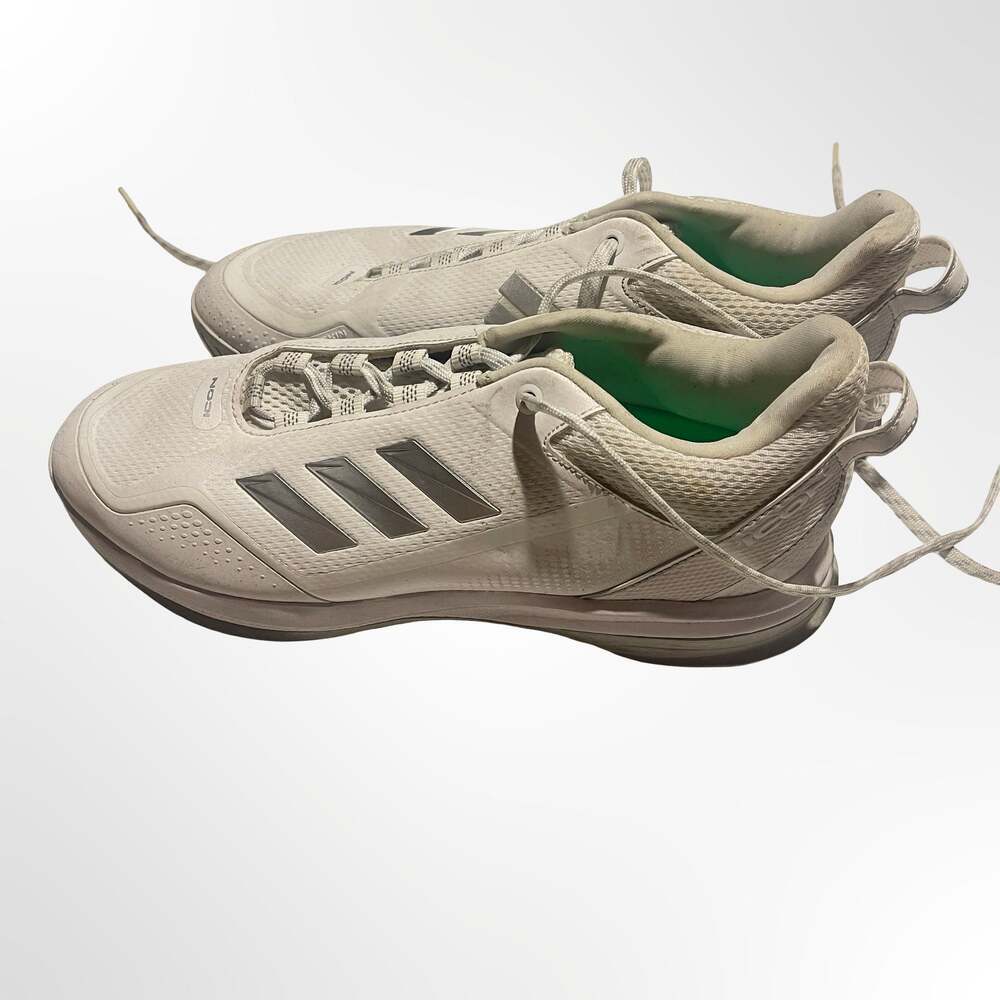Adidas Icon 7 Turf Baseball Shoes White/Silver Metallic