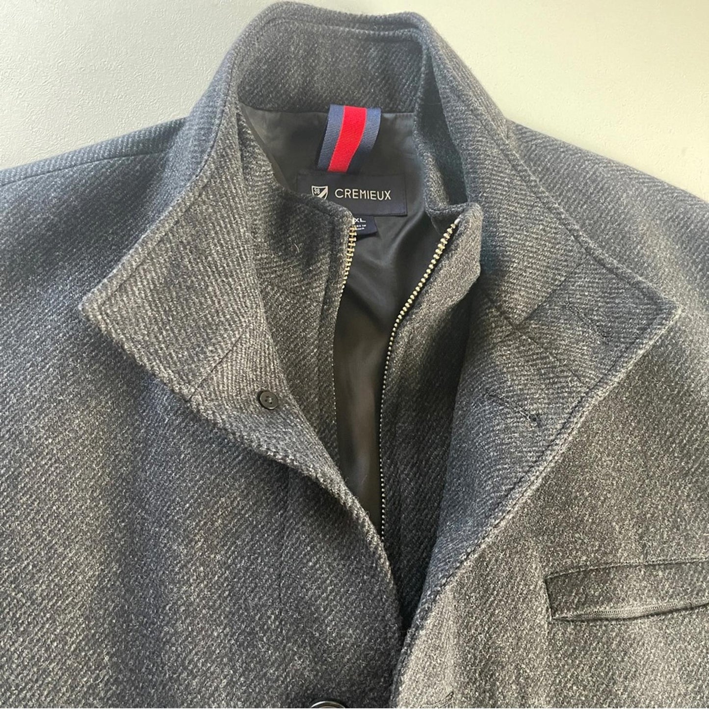 Cremieux Dark Grey Men's Pea Coat in XXL -NWOT