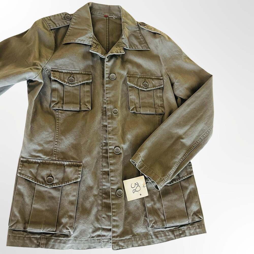 H&M Divided Olive Green Utility Military Style Jacket
