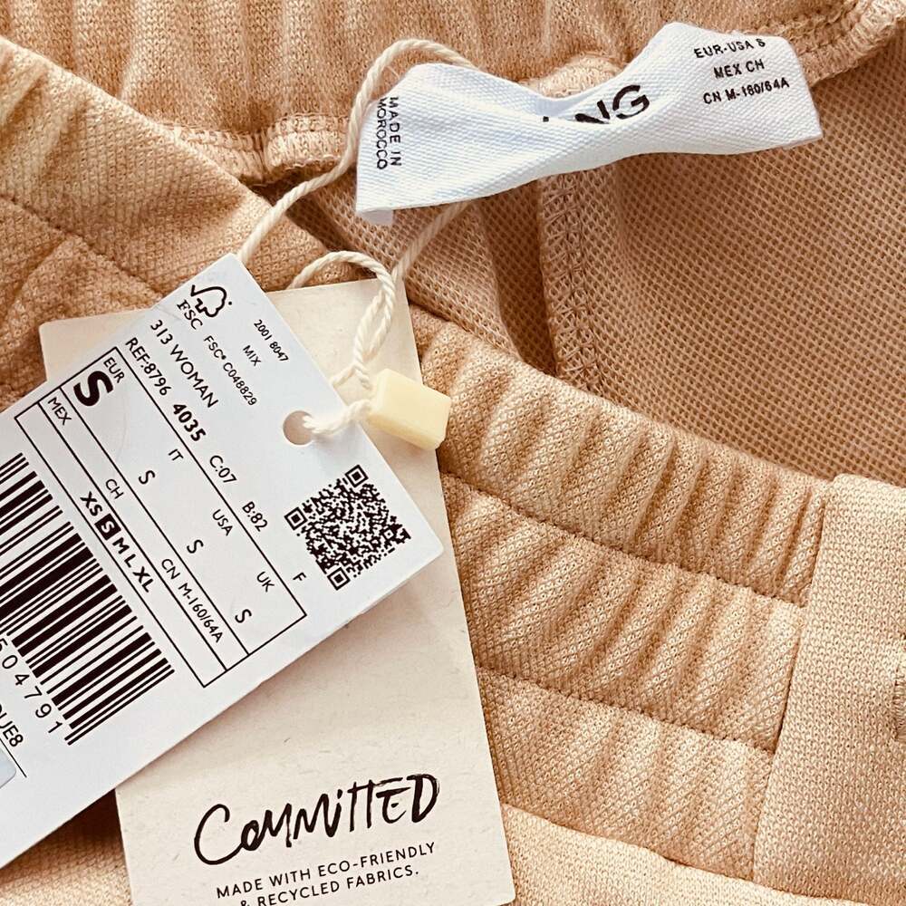 Mango Committed Organic Cotton Drawstring Lounge Trousers