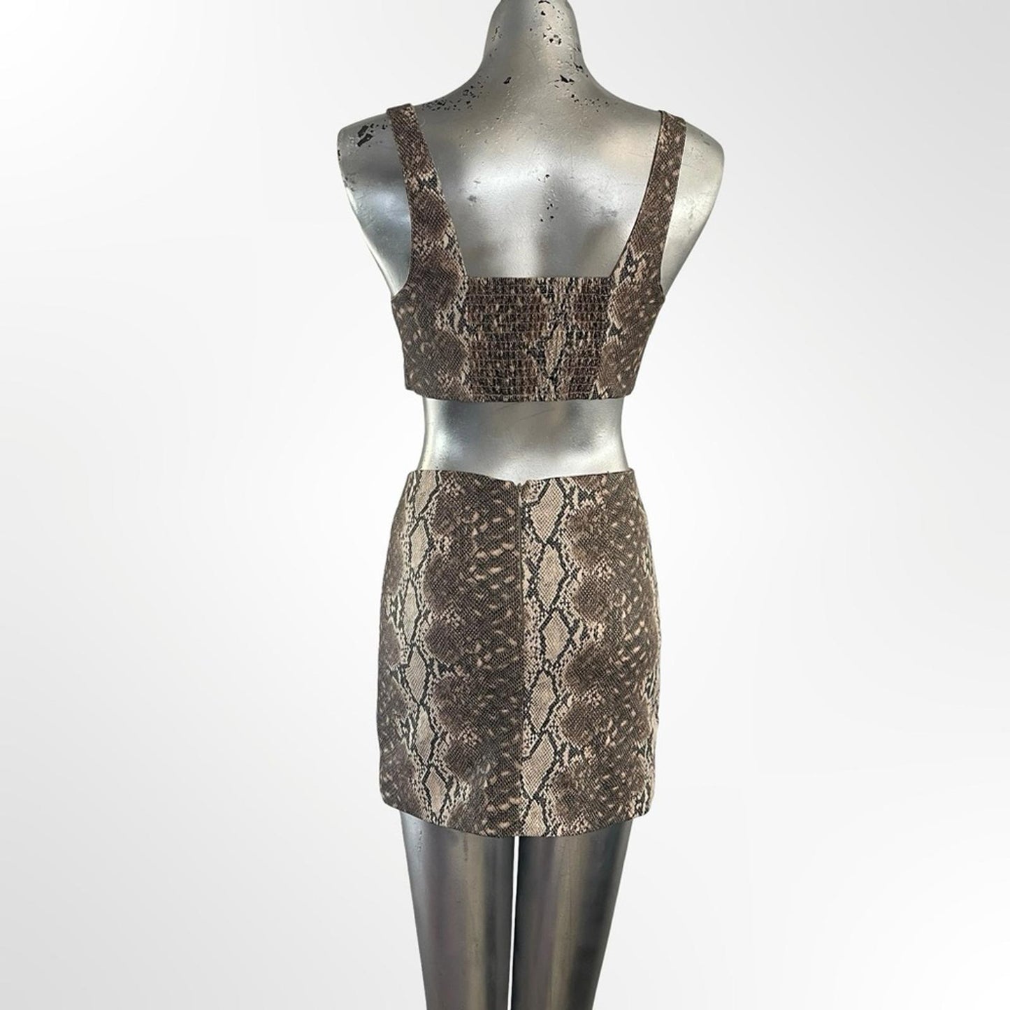 Cute Forever 21 Brown Snake Print Set in size S