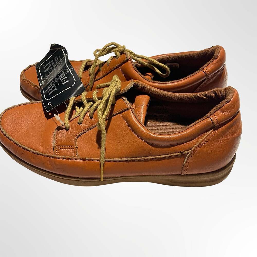 Vintage NWT Barclay Freesports Brown Leather Moc Toe Oxford