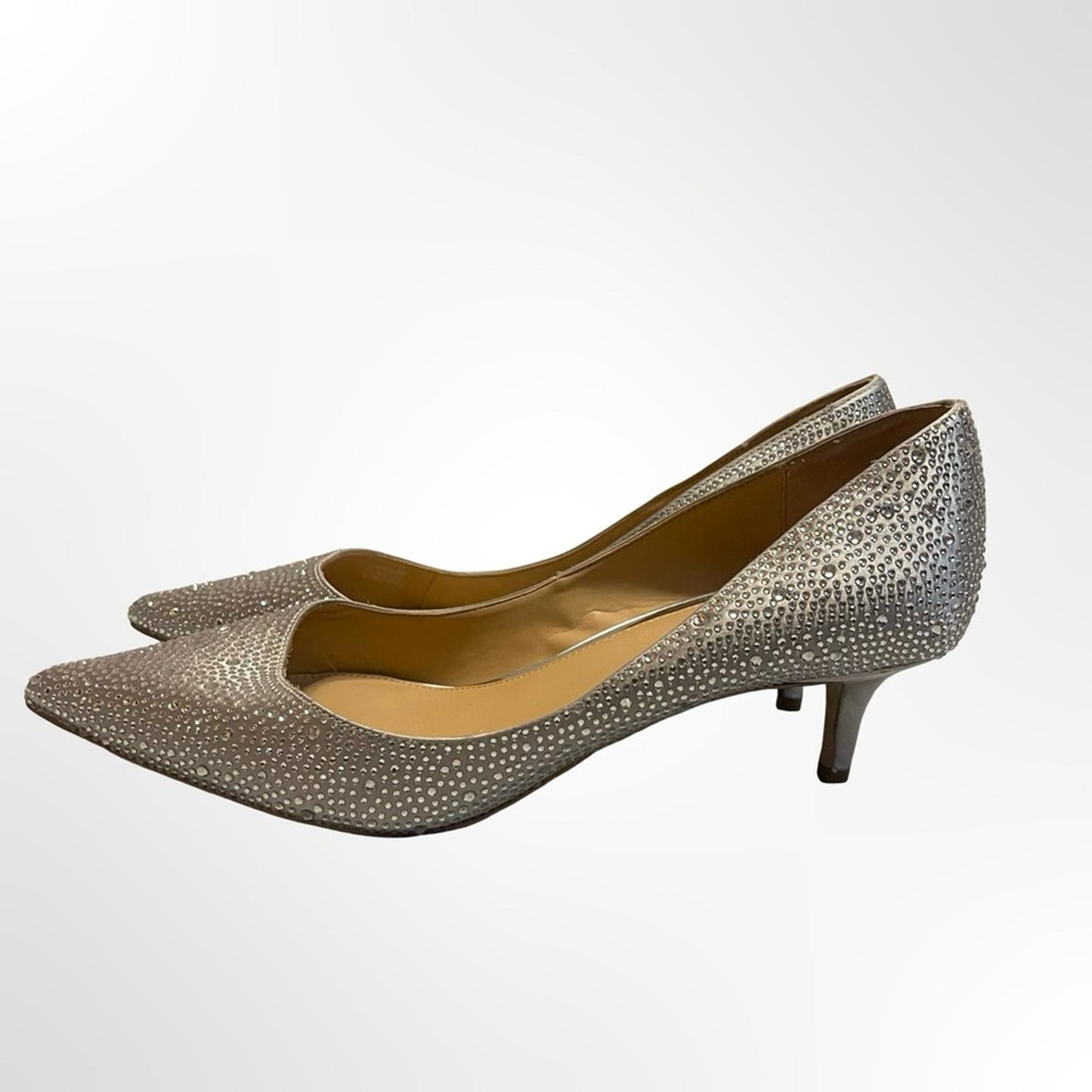 Badgley Mischka  Rhinestone Pointed-Toe Pumps in size 11