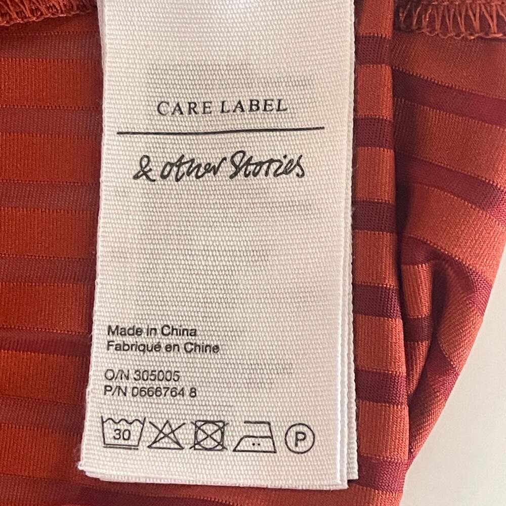 & Other Stories Stockholm Atelier Sleeveless Striped Mock Neck Top
