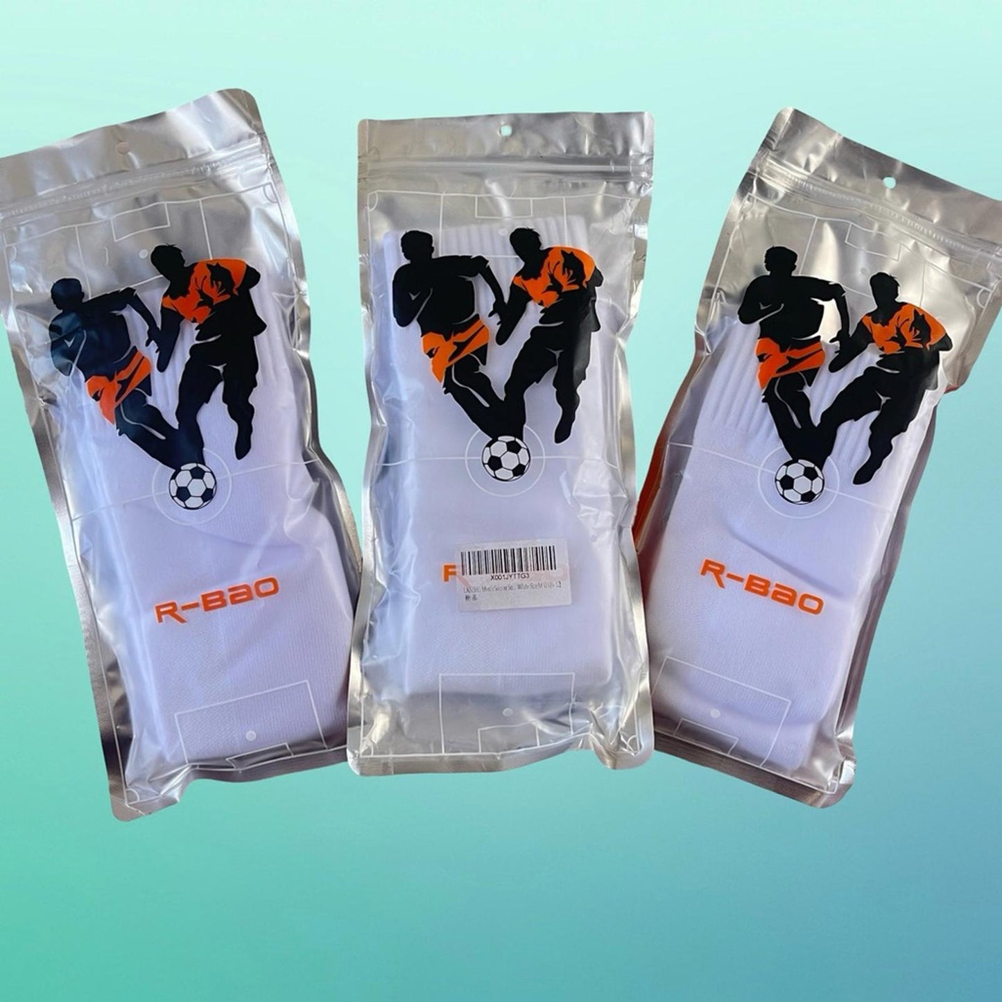 3 Pairs of White Men's Soccer Socks In Size M NWT