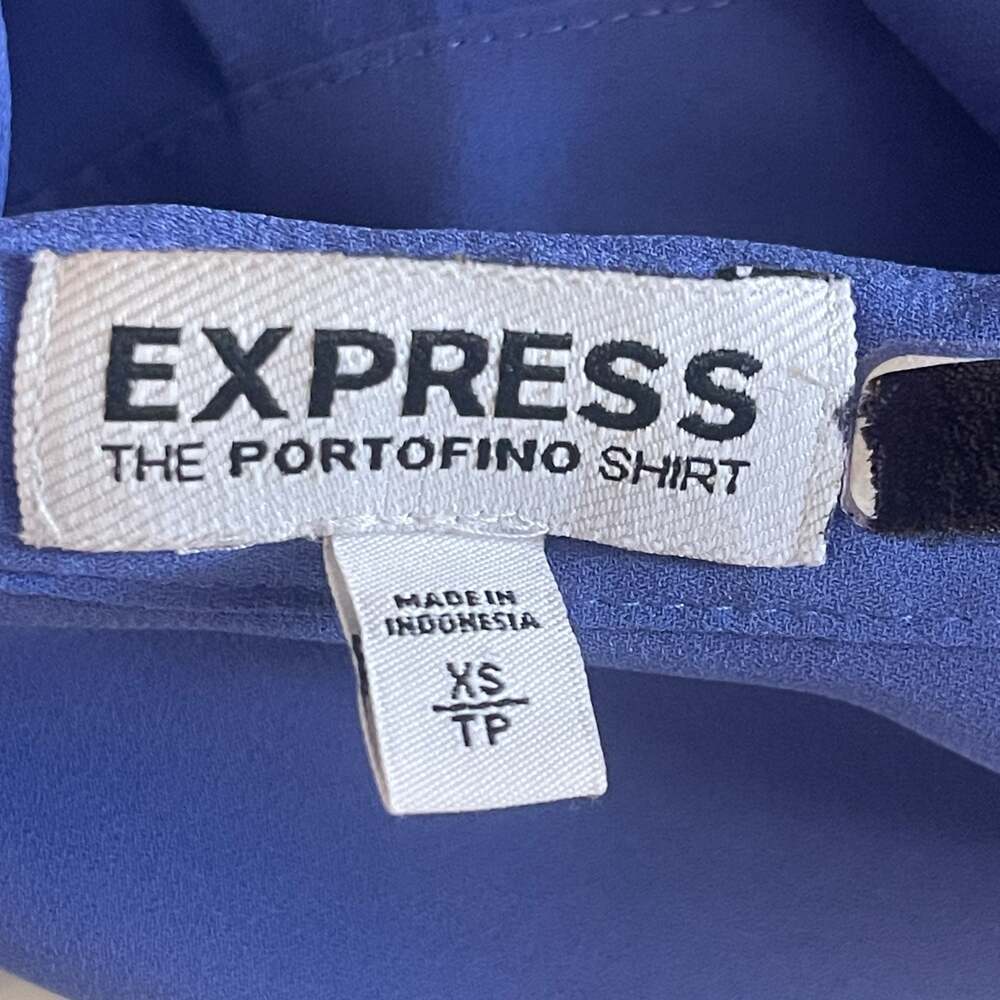 Express The Portofino Shirt Long Sleeve Button-Down Blouse