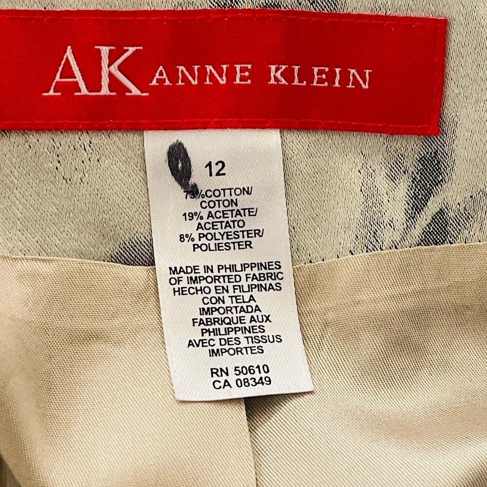 Anne Klein Women's Floral Print Open Front Blazer Jacket Size 12