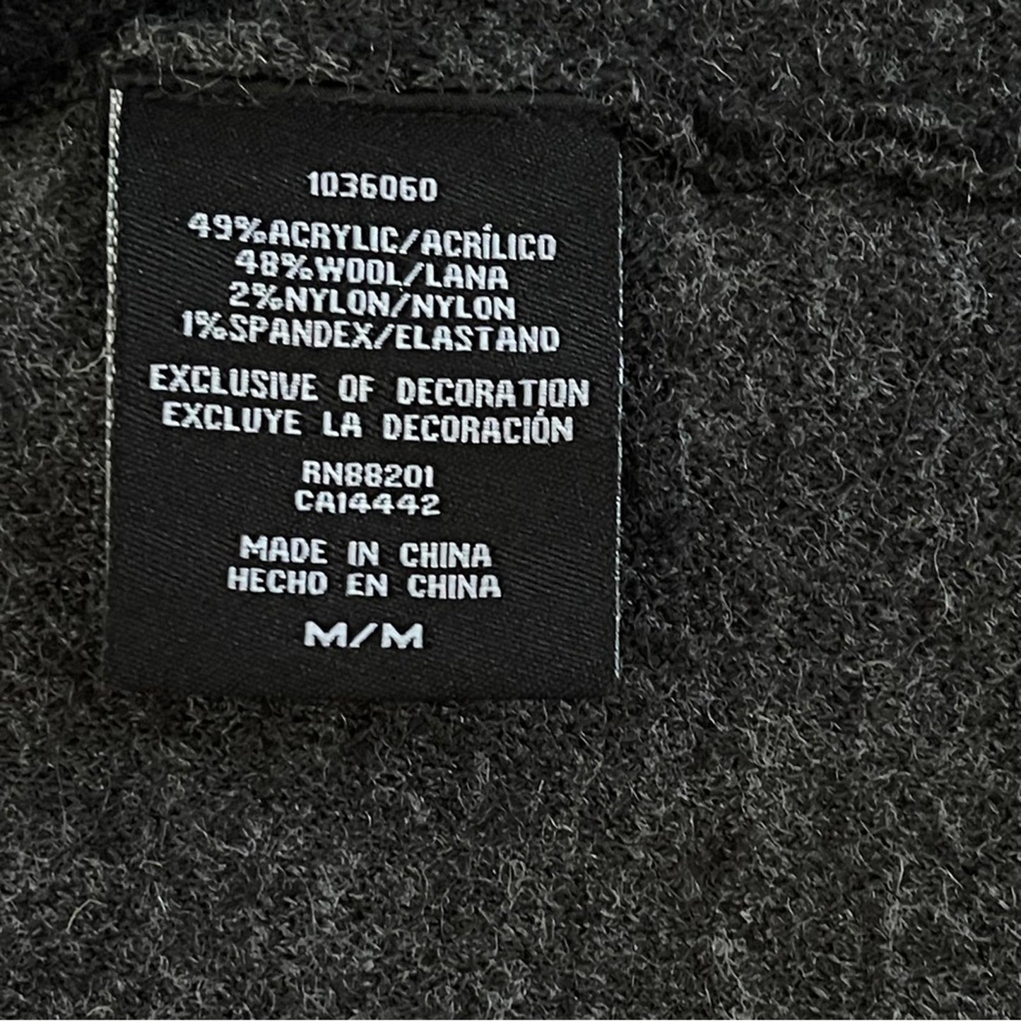 Blanc Noir Black Cardigan in Medium