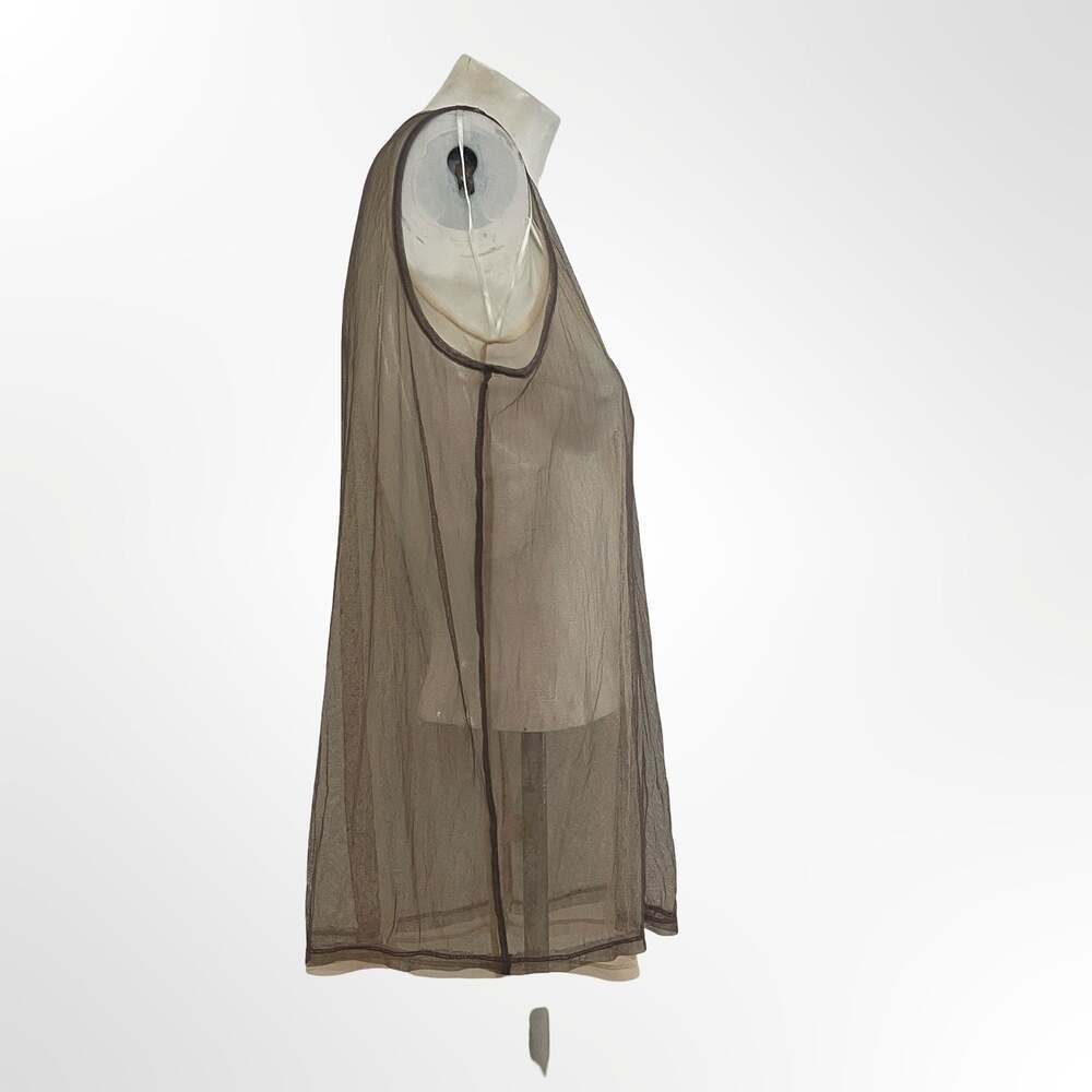 Hem & Thread Sheer Mesh Sleeveless Tank Top Style 8784