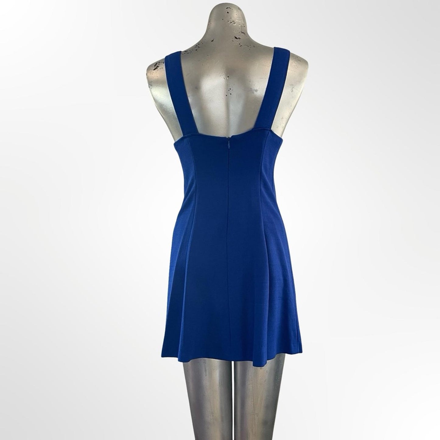 Blue Sleeveless Mini Dress in size M
