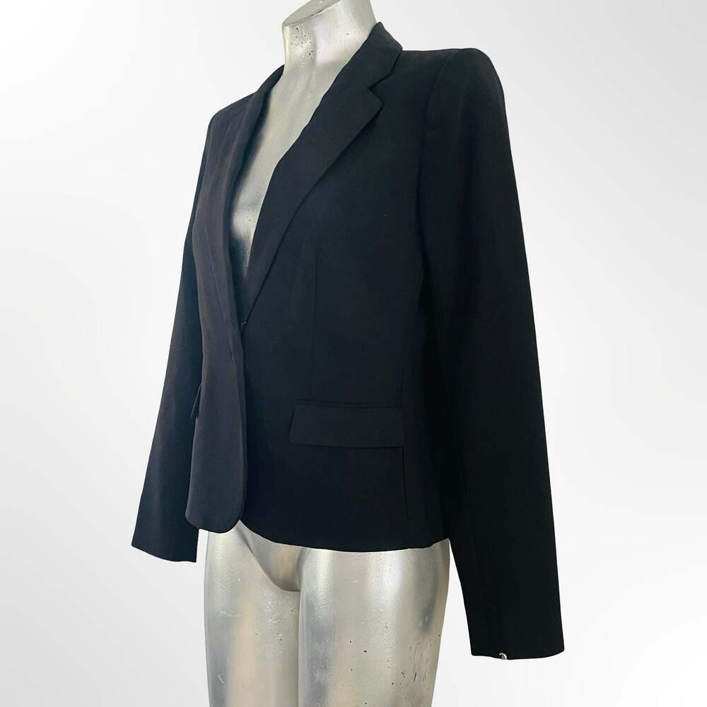 Apt. 9 Torie Cropped One-Button Blazer in Black, Size 4