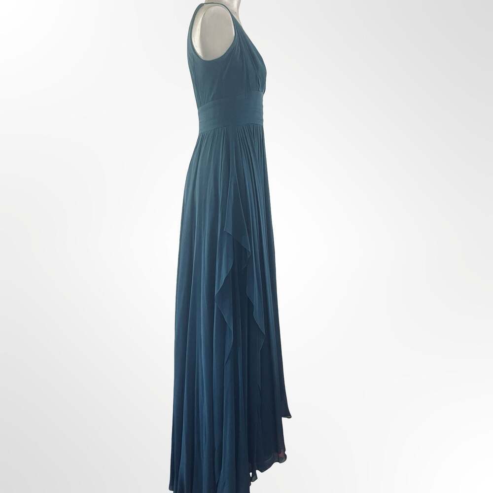 Elie Saab Cobalt silk-chiffon 100% silk - MINT in size S