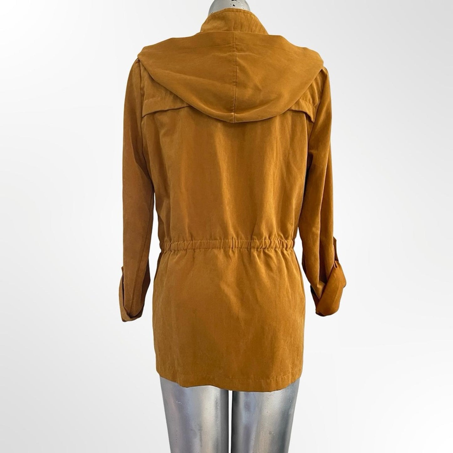 Sweet Wanderer Utility Jacket in Mustard Brown in size M