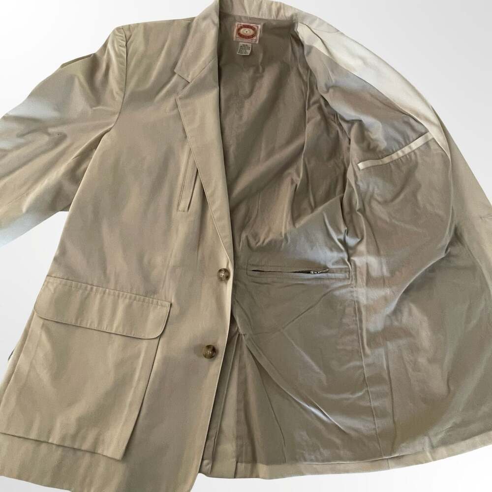 Banana Republic Vintage 100% Cotton Safari Utility Blazer Jacket Size 42