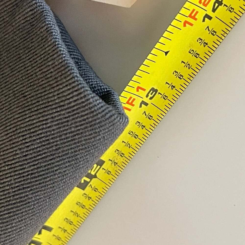 Vintage 1980s Men's Charcoal Grey Double-Breasted Long Dress Coat Size 42