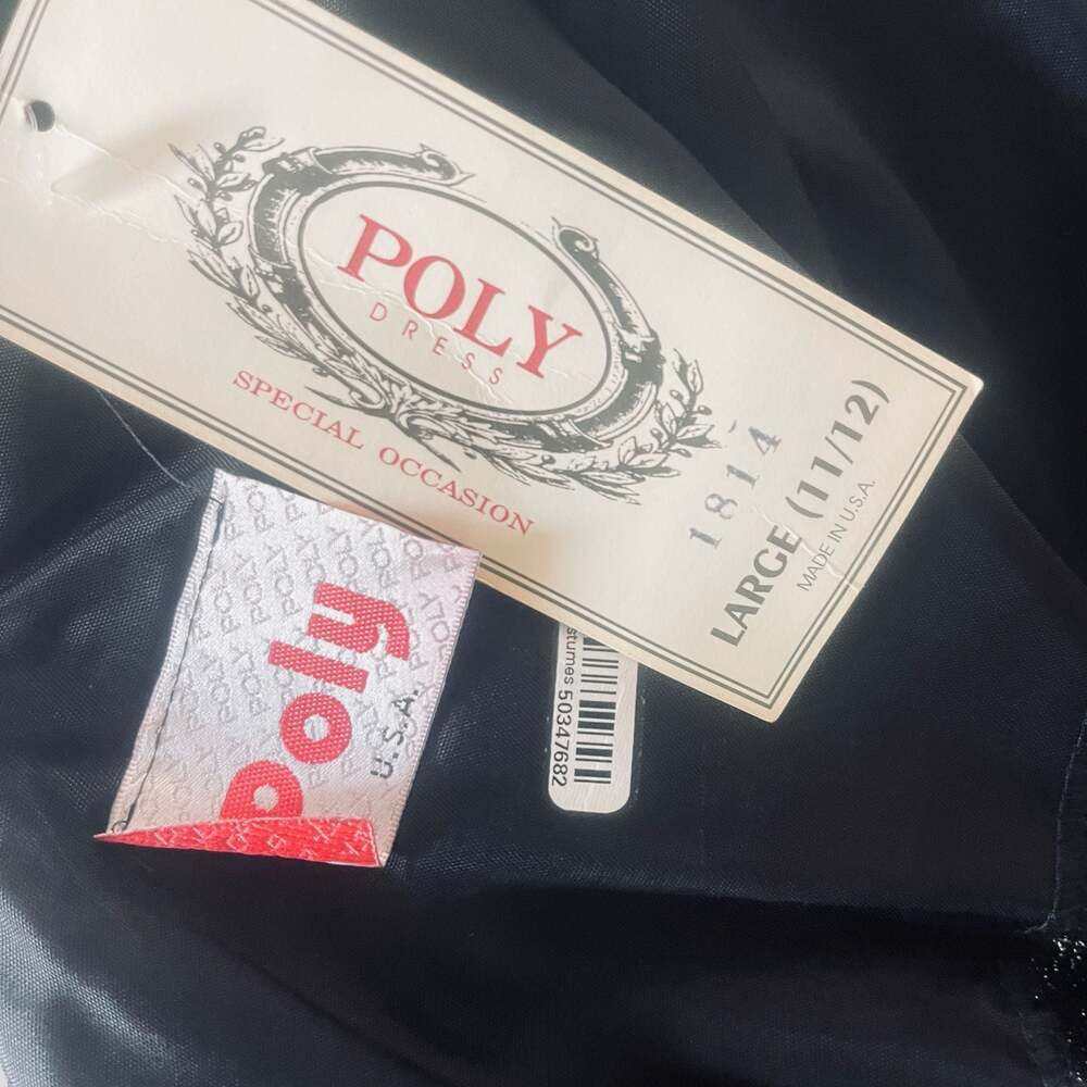 Poly Dress Black and Gold Metallic Geometric Print Spaghetti Strap Maxi Dress