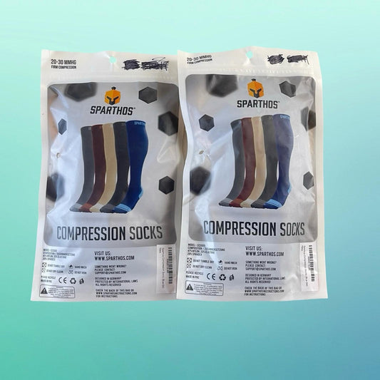 Two Packs of Compression Socks -Blue Size S-M NWT