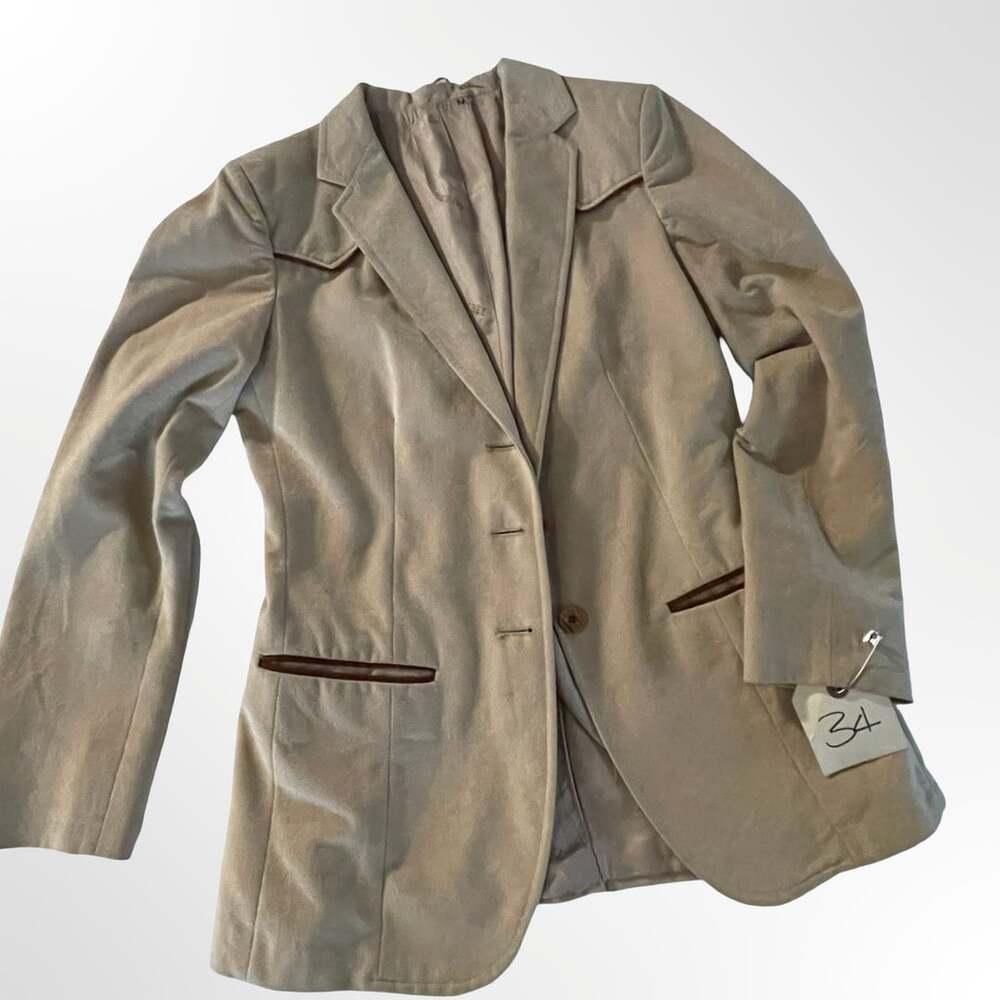 Sachel Brushed Buff Suede Ladies Blazer