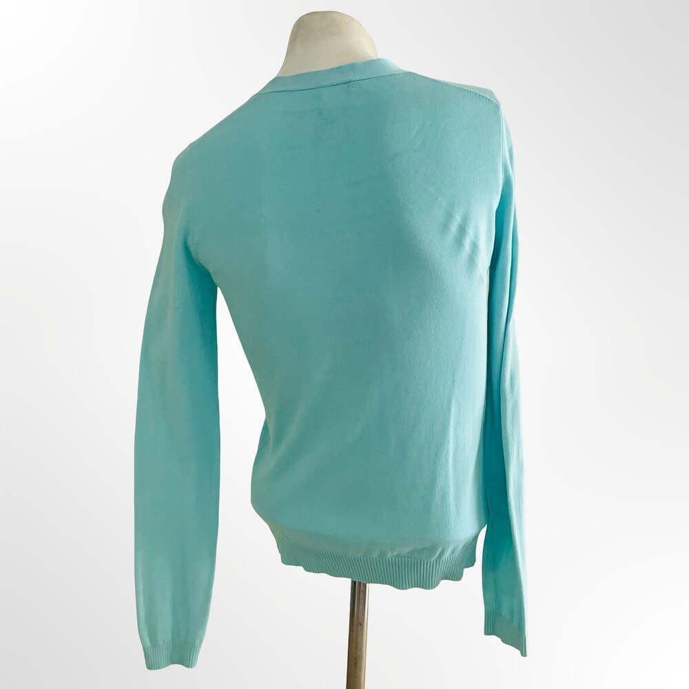 J. Crew Light Blue Cotton V-Neck Button-Front Cardigan Sweater XS