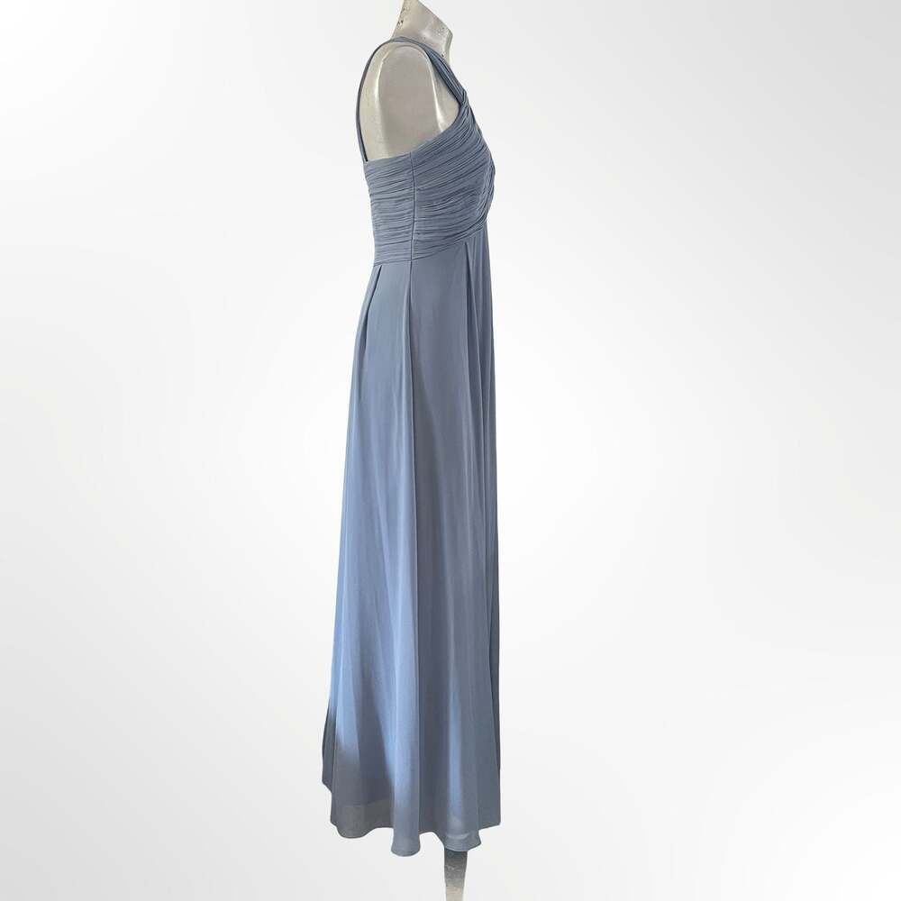 Bill Levkoff Pleated Bodice Sleeveless Formal Bridesmaid Dress, Dusty Blue