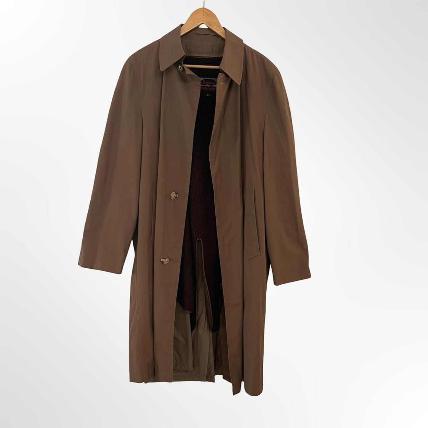 Botany Men's Single-Breasted Trench Coat w lining in 38R