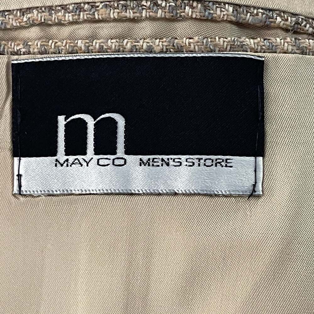 May Co Men's Store Brown Glen Plaid Sport Coat Size 38R